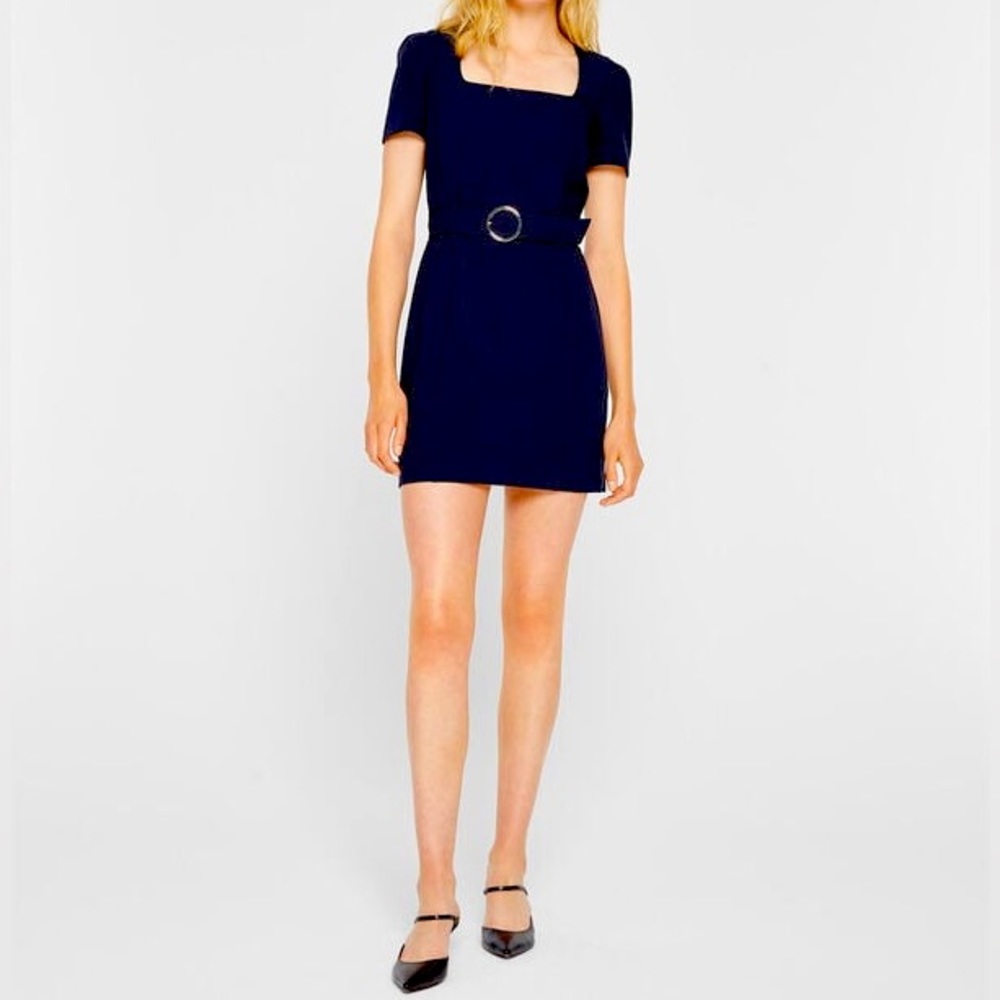 Club Monaco Belted Tailored Dress LIKE NEW